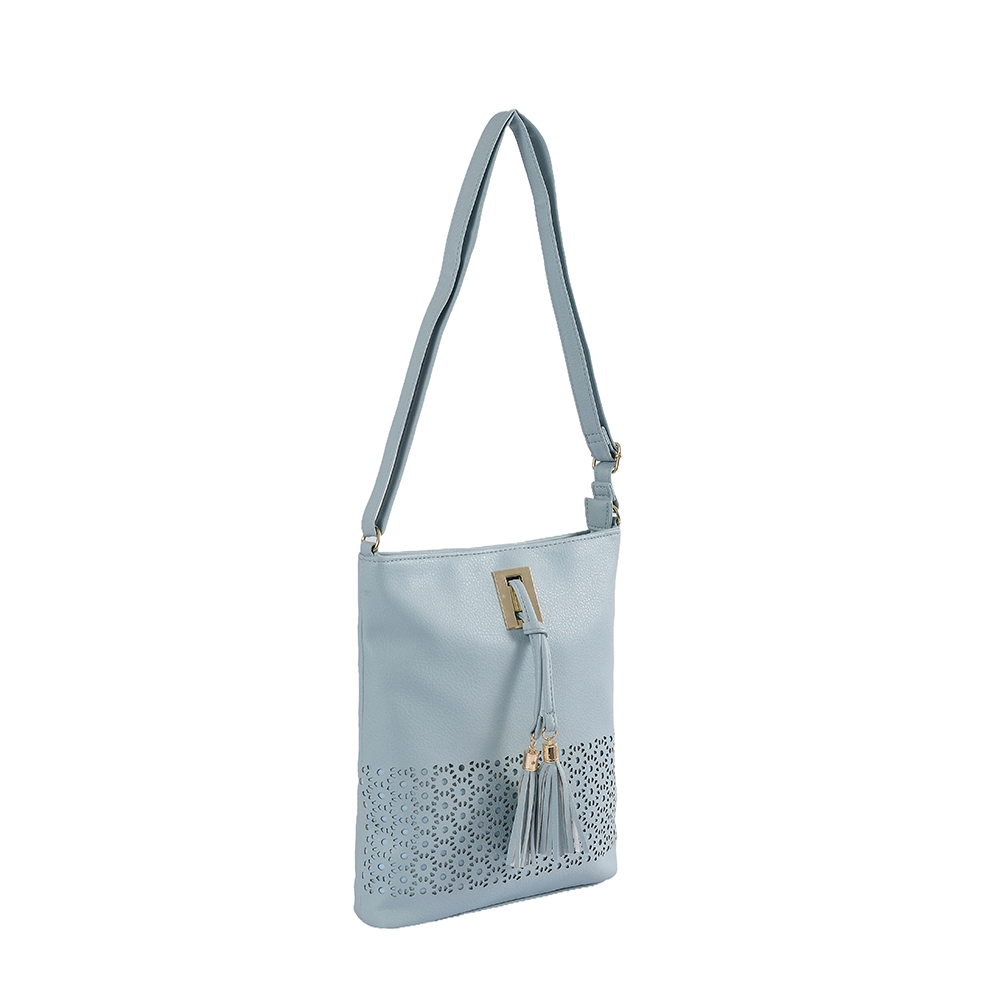 Lady népszerű cross body táska világos színű és könnyű négyzet alakú táska